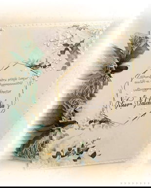 Agenda / album / jurnal personalizat pentru doamna invatatoare / educatoare / diriginta / profesoara, "Cartea cu ganduri", tema florala, cale