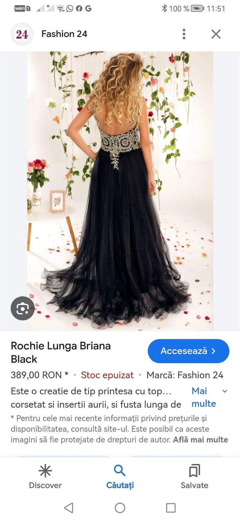 Rochie Lunga Briana Black