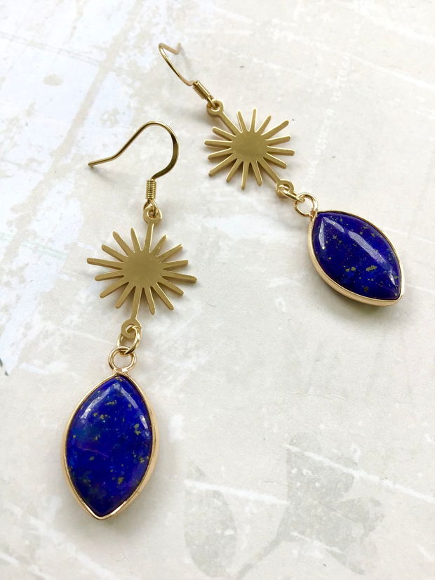 Cercei Vintage Lapis lazuli