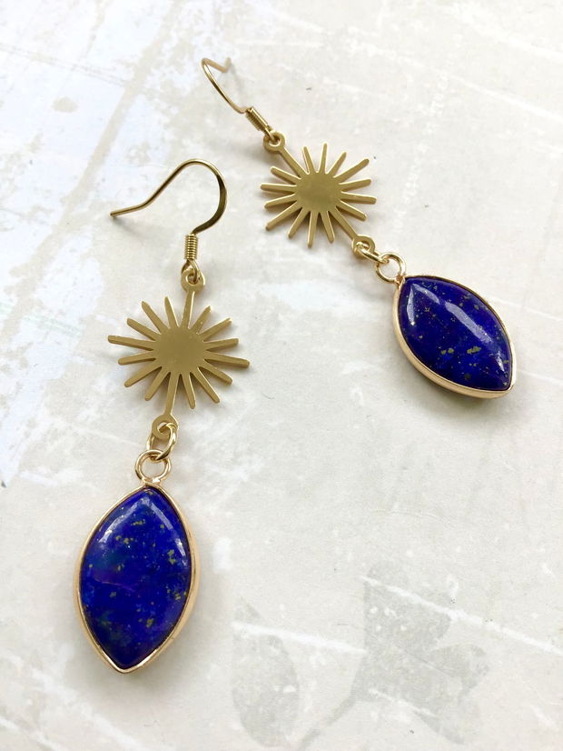 Cercei Vintage Lapis lazuli