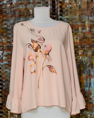 Bluza pictata manual, unicat