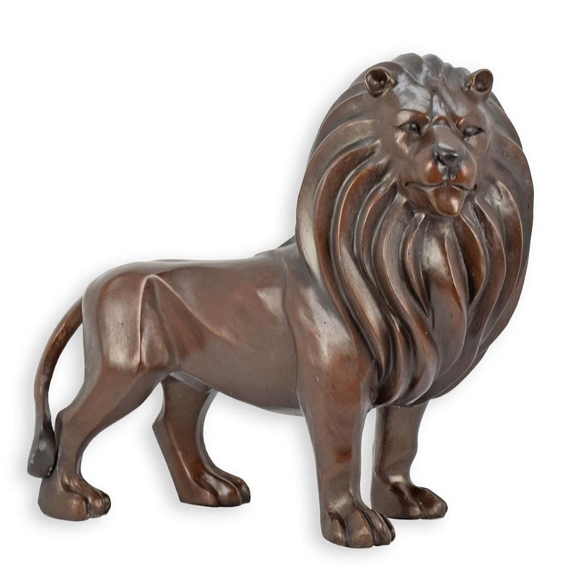 Leu-statueta moderna din bronz