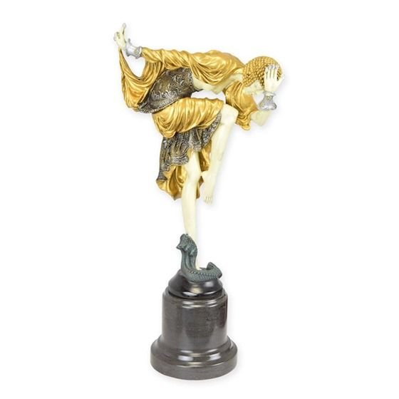 Dansatoarea din Ankara-statueta din bronz cu un soclu marmura