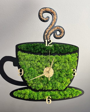 Ceas cafea cu licheni