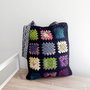 Sacoșă tote bag shopper crosetata manualcaptusit