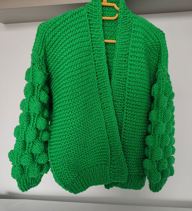 Cardigan verde crud