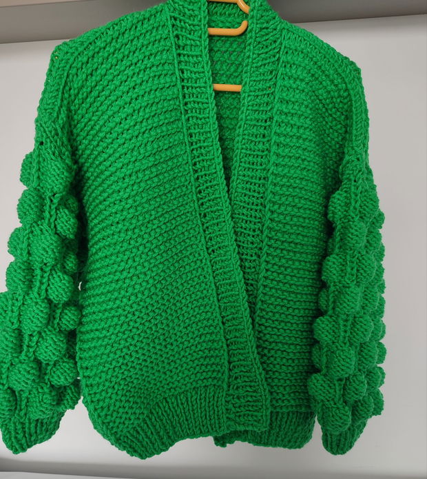 Cardigan verde crud