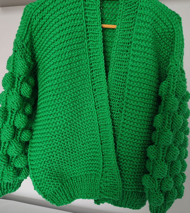 Cardigan verde crud