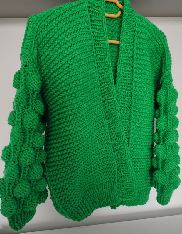 Cardigan verde crud