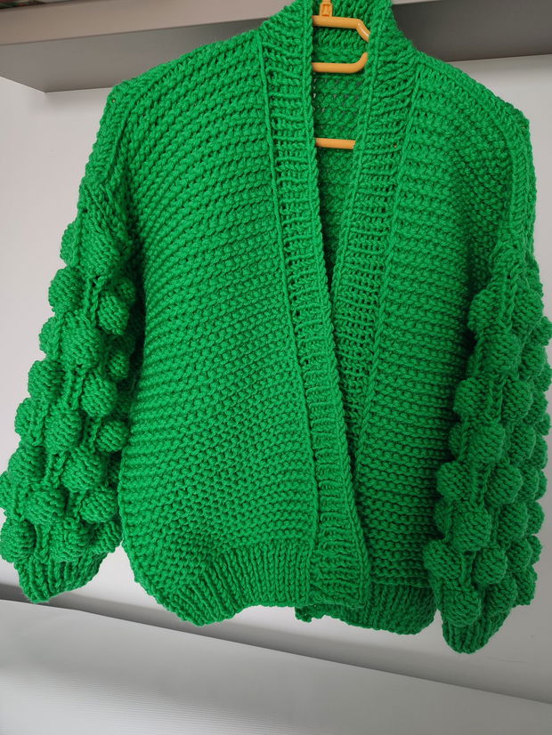 Cardigan verde crud