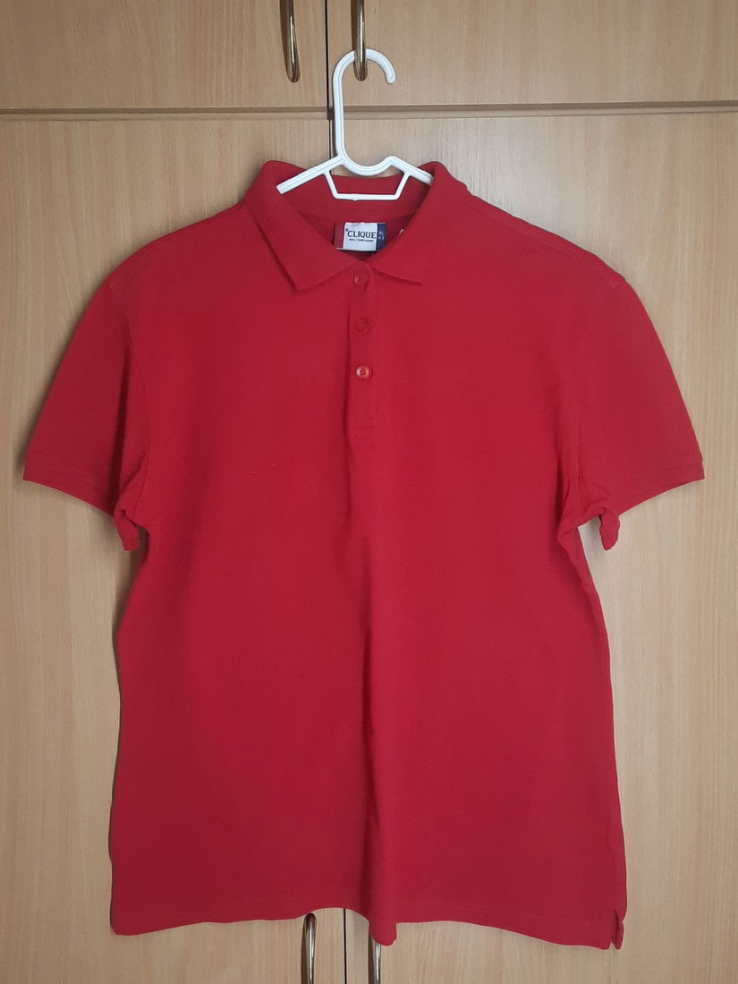 Tricou polo bărbați, ''Clique", roșu, mărimea XL