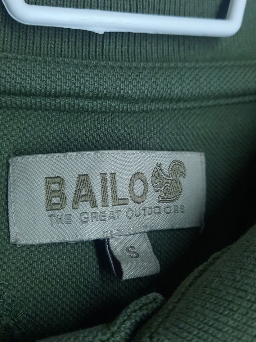 Tricou polo bărbați, ''Bailo", verde-gri, mărimea S