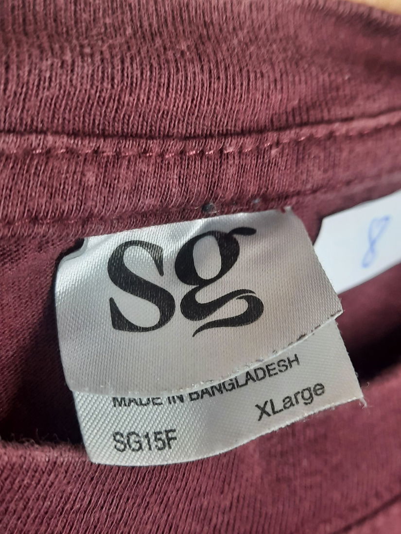 Tricou bărbați, ''sg", mov, mărimea XL