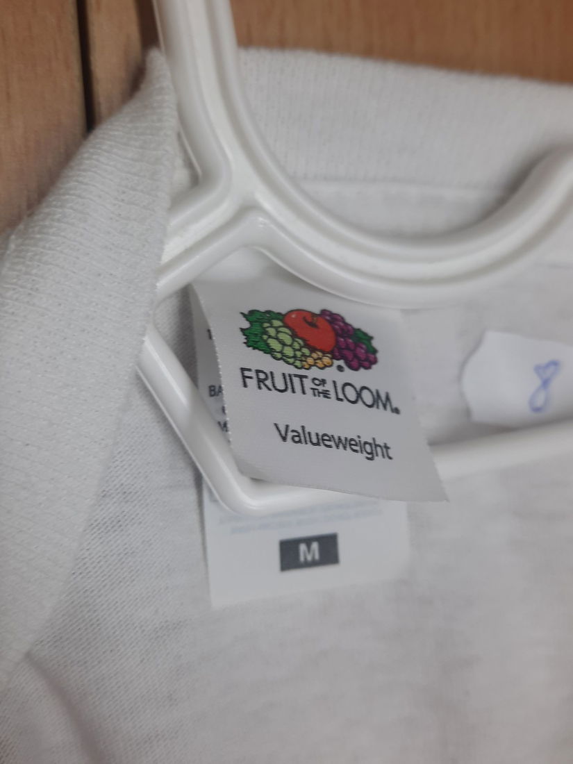 Tricou bărbați, ''Fruit of the Loom", alb, mărimea M