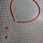 Colier argint coral inchidere frontala lant argint minimalist boho chic trendy - Transport gratuit
