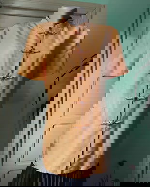 Sacou mătase naturala orange