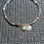 Bratara argint opal de foc etiopian charm nugget brioleta minimalista boho chic trendy - Transport gratuit