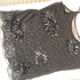 Top tulle cu broderie