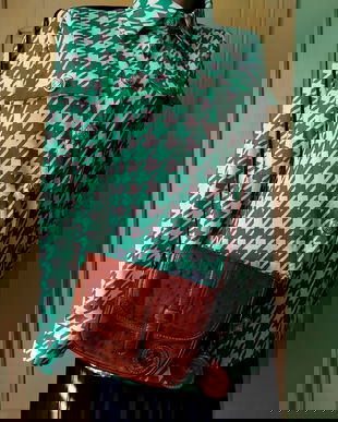 Poșetă originala "Los Robles", piele Argentina