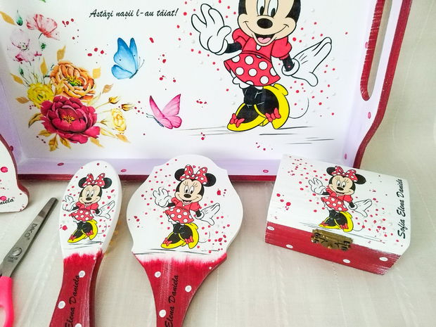 Tavita de turta personalizata, Minnie Mouse