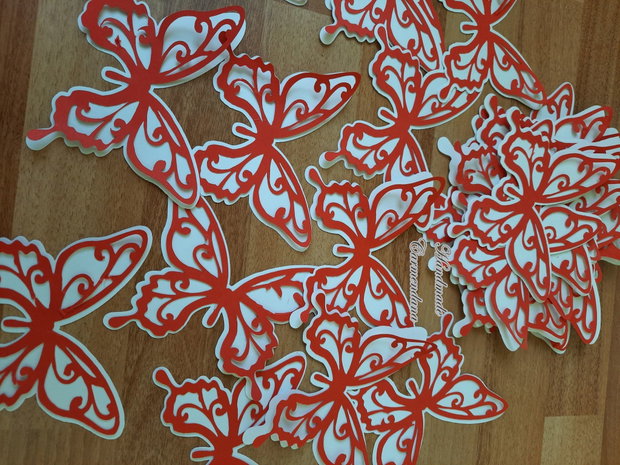 Fluturi mari decorativi