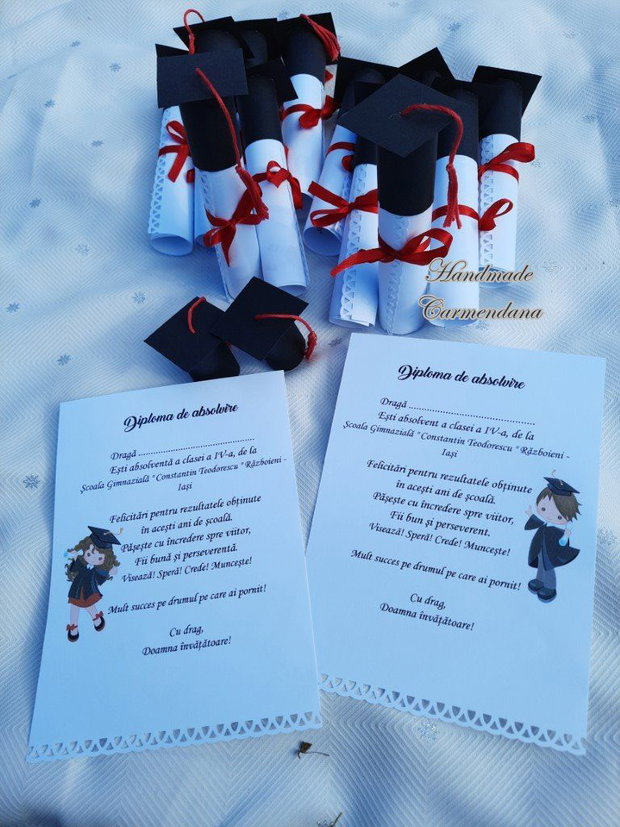 Diploma absolvire / Scrisoare ultima zi de scoala