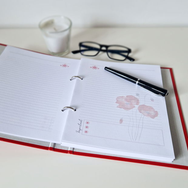 Agenda tip CAIET MECANIC maci pictata manual personalizata cu mesaj