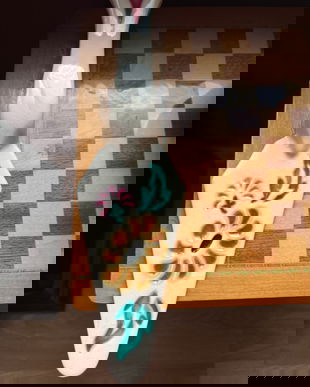 PALETĂ TORT PORȚELAN CRAQUELLE GLAZURAT