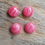 Cabochon rodocrozit, 10 mm (2 buc)