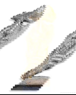 Nu vorbi rau-statueta din bronz cu finisaj argintiu