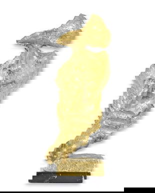 Nu vorbi rau-statueta din bronz cu finisaj auriu