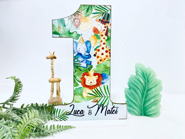 Cifra 1 Personalizata - Jungle Party