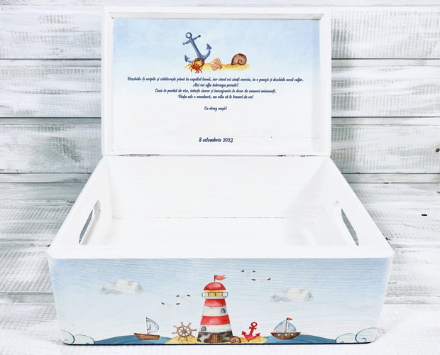 Cutie Amintiri Personalizată - Leul Marinar