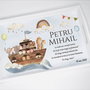 Set aniversar personalizat 1 anisor - Arca lui Noe - Tavita mot si accesorii