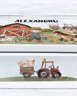 Cutie Amintiri Personalizată - Ferma animalelor