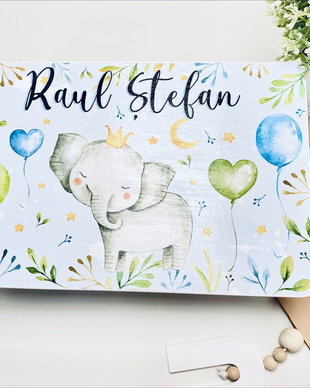 Cutie Amintiri Personalizată - Elefantel