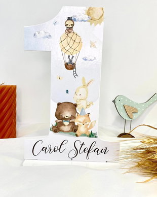 Cifra 1 Personalizata - Forest Friends