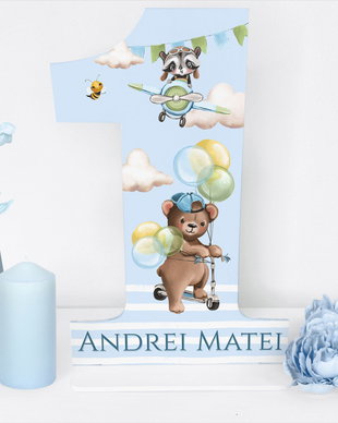 Cifra 1 Personalizata - My Little Boy