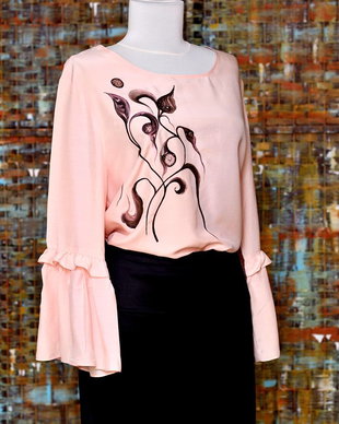 Bluza pictata manual, unicat
