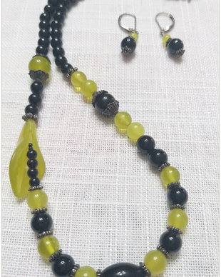 SET- ONIX NEGRU SI PERIDOT
