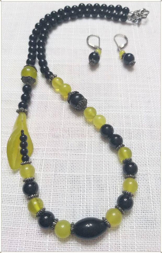 SET- ONIX NEGRU SI PERIDOT