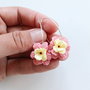 Cercei flori delicate roz