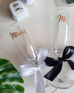 Set 2 pahare pentru nunta