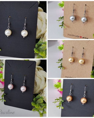 Cercei Handmade Clasici Perle Swarovski  Basic  otel inoxidabil