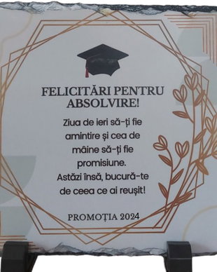 Placă de ardezie pentru absolvire