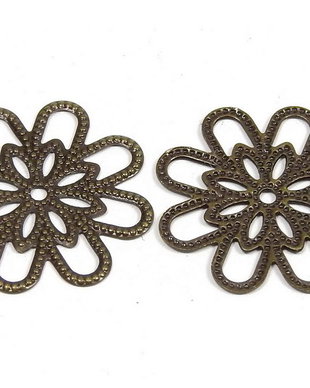 Pandantiv filigranat, bronz, 18 mm