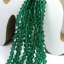 Cristale din sticla, biconice, 3 mm, verde smarald-08