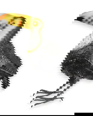 Tucan-decoratiune metalica