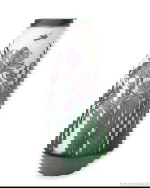 Narcise-vaza din sticla cameo