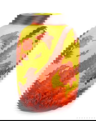 Fazani-vaza din sticla cameo